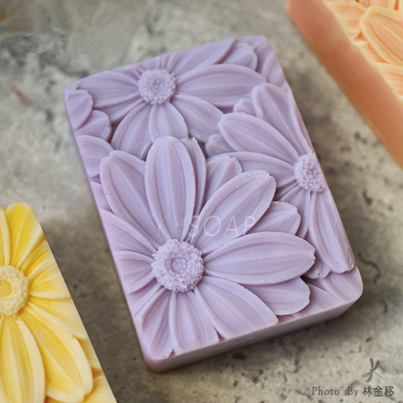 Soap Making Formula - Newest!!!3d Elegant Sunflower Soap Mold Rectangle