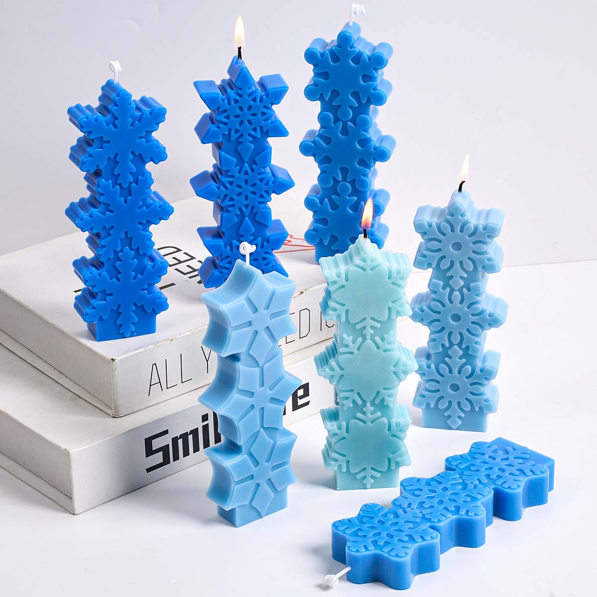 Soap Making Gifts - Christmas Snowflake Candle Mold DIY Aromath
