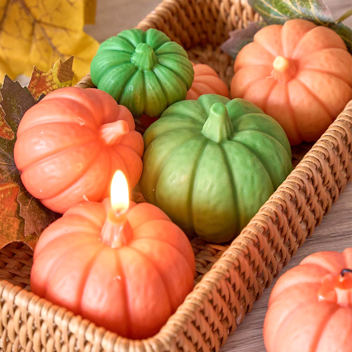 Soap Making Gifts - Halloween Pumpkin Candle Silicone Mold DIY