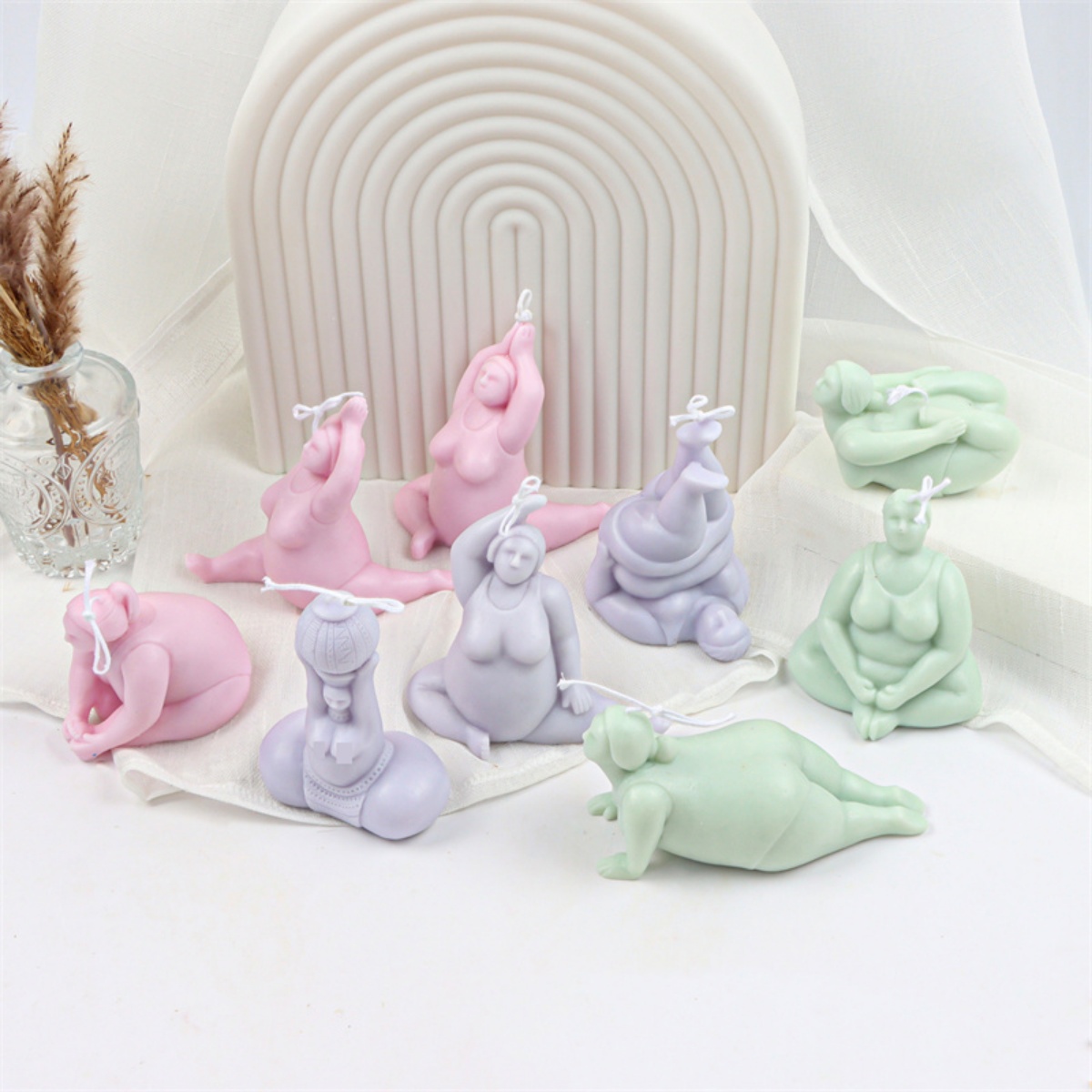 3D Lady Body Candle Mold Yoga  - Soap Making At Home review and price