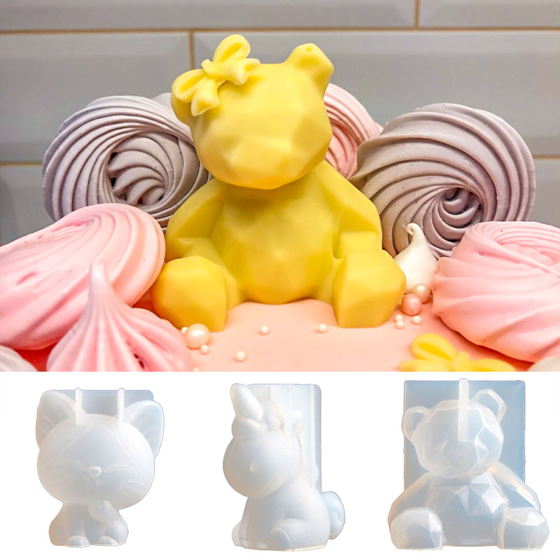 3D Stereo Bear Silicone Mold D - Soap Making At Home review and price