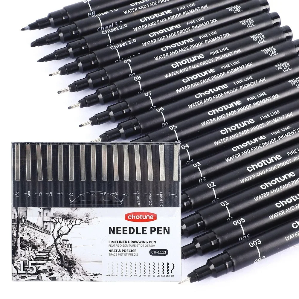 Black Micro Pens,15 Sizes,Wate - Copic Marker Sketch review and price