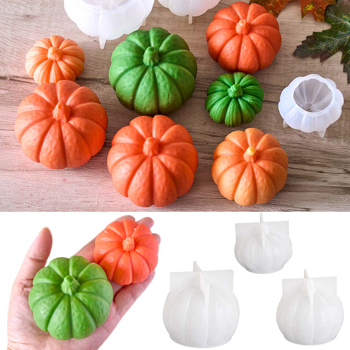 Halloween Pumpkin Candle Silic - Soap Making Gifts review and price