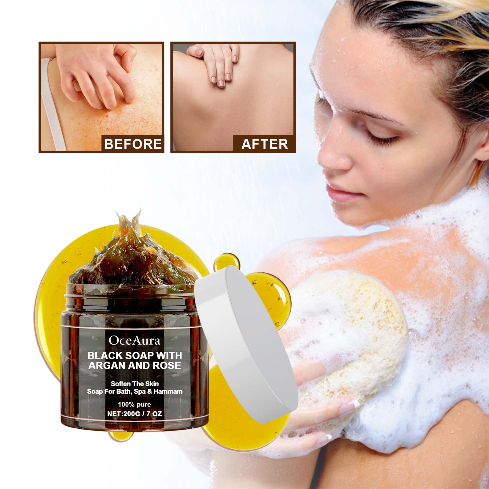 OCEAURA Black Soap With Argan  - Soap Making Unit review and price